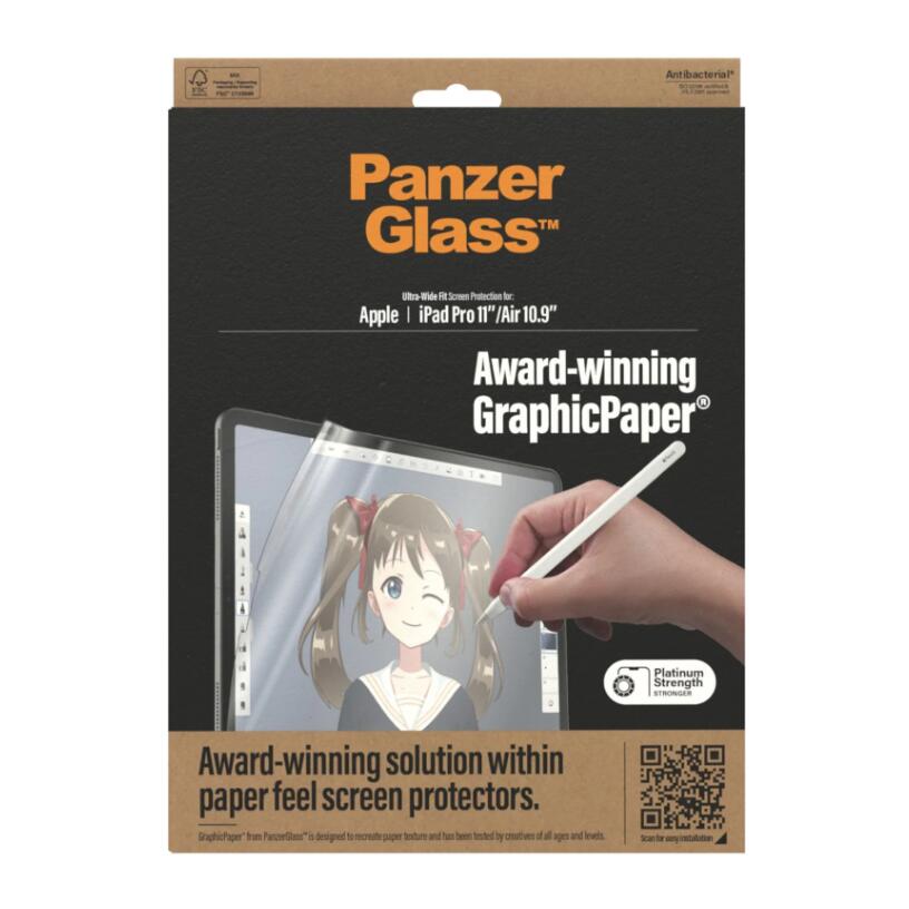PanzerGlass™ Graphicpaper® Displayschutzglas für das Apple iPad Pro 11' & das Apple iPad Air PanzerGlass™ Graphicpaper® Displayschutzglas für das Apple iPad Pro 11' & das Apple iPad Air